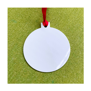 Nuovo Tipo 2026 di Ornamenti Natalizi in <span class=keywords><strong>Metallo</strong></span> con Stampa a Sublimazione su Due Lati, Forme Rotonde, a Cuore, Fiocco di Neve, Praga, Berlino - Product Image 1