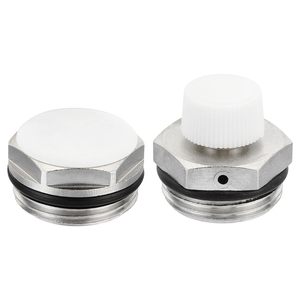 Kits de capuchons d'accessoires pour <span class=keywords><strong>radiateur</strong></span> en <span class=keywords><strong>fonte</strong></span> 26/34 avec valve de purge en laiton 1/2\" 3/4\" et bouchon - Product Image 3