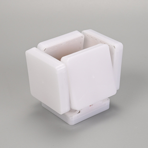 LED Ceiling Fan 5 Blades Plastic Body E27 <b>Socket</b> AC 85-265V Flush Mount White Modern Design DC Motor Dimmable Agi32 Layout - Product Image 5