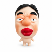 Jouets Squishy Anti-Stress Drôles Personnages Amusants Super Doux Lisses Mat à Grand Nez et Lèvres pour Bureau