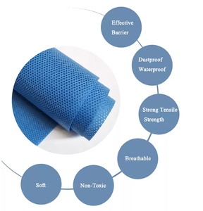 100% pp Polipropilena Spunbond medis Sms kain Nonwoven untuk masker medis - Product Image 4
