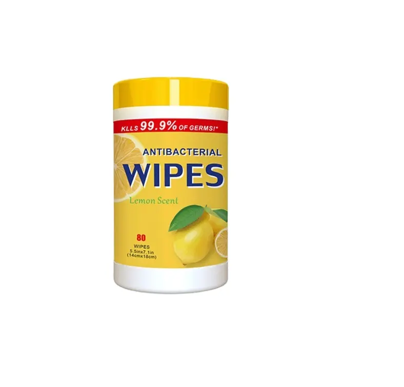 OEM Customized Antibacterial Canister Scented Disposable Wipes Daily Protective Disinfecting