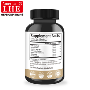 Complément de capsules de soutien de l'humeur de haute qualité : Complexe de 7 herbes pour apaiser l'esprit et le corps avec Ashwagandha - Product Image 2