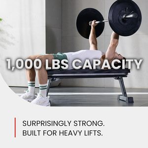 CZFIT <b>Strength</b> <b>Training</b> Weight Bench Steel Frame Flat Bench with Dumbbell Storage Workout Fitness Stool for Full Body Exercise - Product Image 3