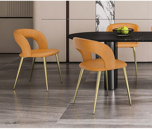 Silla de comedor de lujo minimalista moderna para uso doméstico, modelo de diseño con respaldo, adecuada para comedor y mesa de comedor, <span class=keywords><strong>mod</strong></span> - Product Image 4