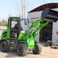 ZL08 4X4 Wheel Drive CE Nouveau Design 0.8ton Chargeuse sur pneus avant avec Joystick/Composants de base d'attelage rapide Moteur et moteur et boîte de vitesses