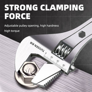 Clé à cliquet réglable double usage pour travaux de plomberie multifonctionnels, sortie d'usine, support OEM personnalisé 14186 - Product Image 5