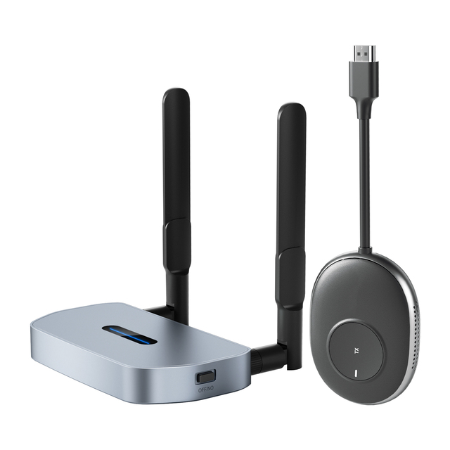 Lemorele 4TX to 1RX Q5R1 Wifi Hdmi Transmitter Receiver Kit With Loop-Out Ir Remote Wireless Hdmi Extender 200M 2.4/5G 1080P