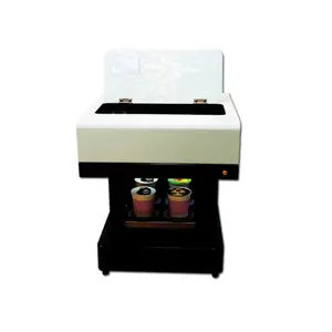 מכונת מדפסת קפה בדיו אכיל בחמישה צבעים הדפסה מהירה מדפסת מזון תלת מימדית