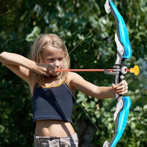 Juego de Tiro con Arco y Flecha para Niños, Juego de Tiro con Arco para Principiantes, Juguete Deportivo para Exteriores, Arco de Plástico con Luz LED, Succión Completa - Product Image 2