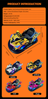 Machine de jeu de course de simulateur d'enfants de voiture tamponneuse électrique de dérive d'intérieur colorée Machine de divertissement de sport adulte à piles