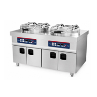 Fourneau intelligent intégré 10KW 380V, plaque de cuisson électrique commerciale, plaque de cuisson électrique avec commande tactile