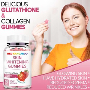 Gomitas de Belleza Blanqueadoras de Piel con Vitamina C y Glutatión OEM, <span class=keywords><strong>1000mcg</strong></span> de Glutatión, Suplemento Blanqueador e Iluminador para el Cuidado de la Piel - Product Image 2