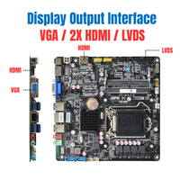 NOUVELLE Carte mère Mini-ITX fine LGA1151 compatible avec les processeurs Intel Core de 6e à 9e génération, 2x DDR4 SO-DIMM, NVMe NGFF M.2, carte mère H310 ITX