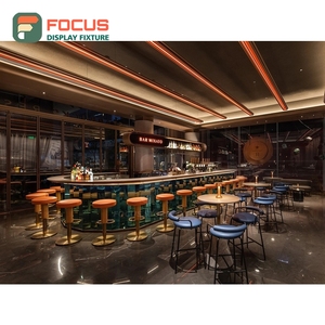 Mostrador de Servicio para Cafetería de Alta Capacidad con Panel de Vidrio Templado, Zona de Exhibición de Accesorios, Mostrador de Caja para Cafetería - Product Image 6