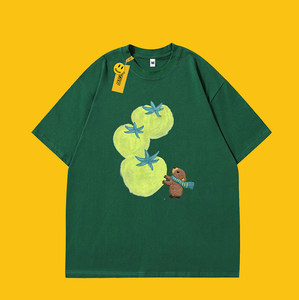 Nouveau <span class=keywords><strong>T</strong></span>-<span class=keywords><strong>shirt</strong></span> tricoté surdimensionné pour homme 2025 – Respirant, doux pour la peau, 100 % coton, broderie au col, haute qualité, décontracté - Product Image 2
