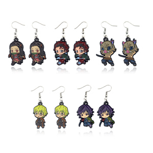 <span class=keywords><strong>Pendientes</strong></span> <span class=keywords><strong>de</strong></span> Diseño Nuevo con Figura <span class=keywords><strong>de</strong></span> <span class=keywords><strong>Tanjiro</strong></span> Demon Slayer Kimetsu No Yaiba para Mujeres y Niñas - Product Image 1
