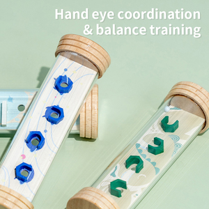 Nouveauté : Jouets sensoriels Montessori en bois pour l'éveil précoce, Labyrinthe de cônes de pluie, Vente directe fabricant, pour enfants garçons et filles - Product Image 3