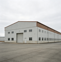 Bâtiment métallique de stockage préfabriqué moderne et écologique en acier, entrepôt préfabriqué en acier OEM, atelier, 50