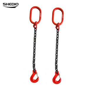<span class=keywords><strong>Eslinga</strong></span> de Cadena de <span class=keywords><strong>Acero</strong></span> de Alta Resistencia con Funda G80 y Correa de 6 mm de Grosor para Elevación de Trabajo Pesado (Capacidad de 5-20 Toneladas) - Product Image 3