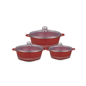 UCCLIFE Lot de 6 casseroles antiadhésives au design classique 32 36 40 pots à soupe de grande taille avec couvercle en verre compatible avec les poêles à induction - Product Image 4