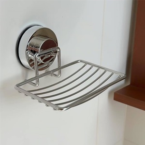 Jabonera Moderna de Acero Inoxidable sin Perforaciones con Ventosa, Soporte de Pared Impermeable para Drenaje, para Baño - Product Image 5