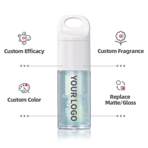 Kit d'huile à lèvres hydratante effet miroir changeant de couleur 5ml & 1.5ml, <span class=keywords><strong>gloss</strong></span> teinté portable avec bracelet porte-clés nœud perlé - Product Image 5