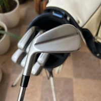 Ensemble de 7 fers de golf forgés, très demandés # Fers de golf 4-9 PW à faible rotation et à lancement rapide avec shaft en acier pour golfeurs intermédiaires Course Compe