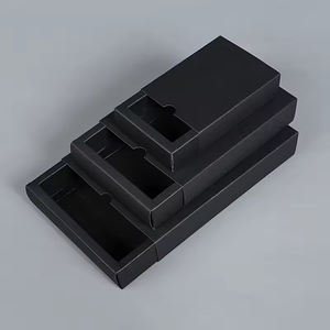 Boîte d'emballage en papier kraft en stock pour thé, bonbons, bijoux, cosmétiques, boîte à papier coulissante avec logo personnalisable et imprimés - Product Image 4