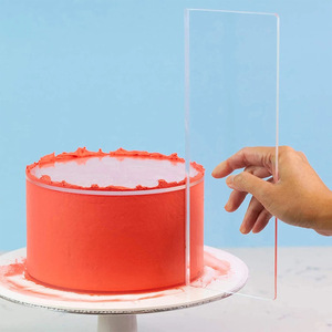 Espátula Transparente para Glaseado <span class=keywords><strong>de</strong></span> Pasteles, Herramienta para Alisar Repostería, Decoración <span class=keywords><strong>de</strong></span> Pasteles, Fondant, Crema <span class=keywords><strong>de</strong></span> Mantequilla, Raspador <span class=keywords><strong>de</strong></span> Acrílico <span class=keywords><strong>de</strong></span> 12 Pulgadas - Product Image 3