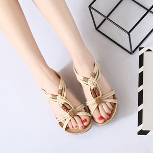 Sandalias de Moda para Mujer, Ligeras, Planas, de Tacón Bajo, con Punta Abierta, Talla Grande, Nuevas Sandalias de <span class=keywords><strong>Playa</strong></span> para Mujer Adulta - Product Image 4