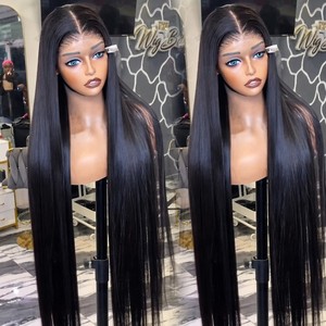 Perruques <span class=keywords><strong>Lace</strong></span> Front Sans Colle Cheveux Brésiliens 100% Dentelle HD 13x6 Ondulés Densité 250% Pré-Pluckées Ligne de Cheveux Naturelle Vente en Gros - Product Image 3