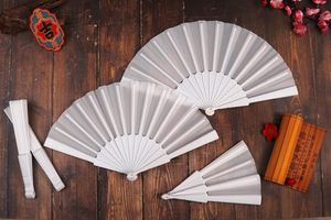 Customized Design 21cm Bamboo Ribs Paper Folding <b>Hand</b> <b>Fan</b> Portable and Advertise DIY Painted Rave <b>Fan</b> - Product Image 3