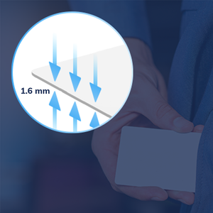 บัตรติดตามตำแหน่งแบบกันน้ำบางเฉียบ Ibeacon บัตรควบคุมการเข้าออกธุรกิจแบบสมาร์ท NFC ที่ตั้งโปรแกรมได้ - Product Image 6