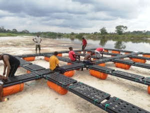 8M X 8M Nuôi Trồng Thủy Sản Vuông Nuôi Cá Lồng Nổi Cho Cá Rô Phi - Product Image 5