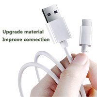 Fil solide de 1.8m supportant la charge rapide USB-C vers USB Type-A Chargeur rapide Câble de données Type-C