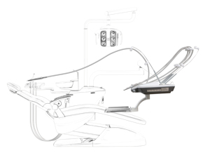 <span class=keywords><strong>Dental</strong></span> Factory sedia odontoiatrica elettrica di lusso in metallo sedia odontoiatrica portatile per ospedale medico con sputacchiera girevole in ceramica - Product Image 5