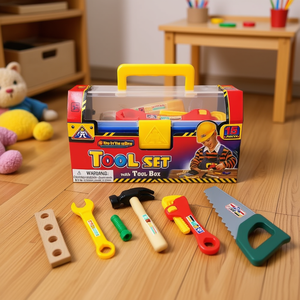 <b>Tool</b> <b>Set</b> With <b>Tool</b> <b>Box</b> 15 Pieces For Kids Building Play - Product Image 3