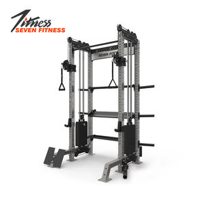 Multi Comprehensive Smith Training Entrenador funcional Gimnasio Equipo de fitness Doble cable Polea Crossover Machine Power Cage - Product Image 1