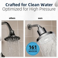 Filtre de douche moderne écologique Chrome avec une seule sortie et une filtration puissante pour salle de bain