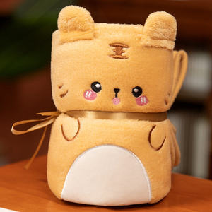 2023 mais novo estilo barato bebê rolo cobertor, engraçado, animal dos desenhos animados, lã, cobertor de pelúcia, venda no atacado - Product Image 4