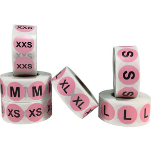 Etiquetas de Talla para <span class=keywords><strong>Ropa</strong></span> - 1.25\" X 5\" - 200 Etiquetas por Rollo - ¡1200 Etiquetas en Total! Tinta Transparente con Blanco y Negro de Kenco - Product Image 6