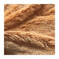 Tissu en fausse fourrure de peluche PV 100% polyester super doux, hauteur du poil 20 mm, effet ours en peluche