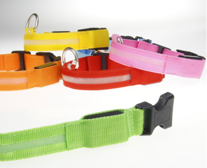 Led Hunde halsband Batterie Blinklicht Haustier halsband Verstellbares LED Hunde halsband - Product Image 4