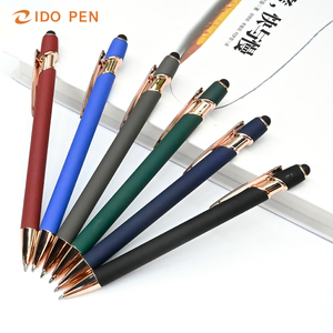 توريد المصنع قلم حبر جاف 2 في 1 للأقلام والهدايا الإعلانية المعدنية الوردية مع شعار مخصص-تصميم رياضي جديد - Product Image 5