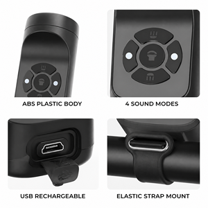 Klaxon électronique <span class=keywords><strong>de</strong></span> vélo rechargeable par USB, 120 dB, sonnette <span class=keywords><strong>de</strong></span> vélo extra forte avec alarme antivol pour VTT, vélo <span class=keywords><strong>de</strong></span> route, scooter pour enfants, accessoires - Product Image 3