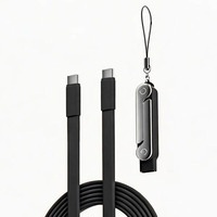 Cargador de Escritorio con Puerto USB-C de 240W, Adaptador, Cable de Datos Tipo C a Tipo C con Soporte de Viaje, Cables de Datos para Teléfono Celular