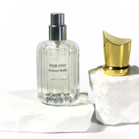 Flacon de parfum en verre de luxe pour la maison, emballage de boîte de parfum, flacon d'huile essentielle avec pompe pulvérisatrice, flacon de parfum 30ml 50ml 100ml