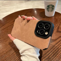 2024 étui de téléphone en cuir PU de luxe chaud pour iPhone 15 14 Plus 13 12 11 Pro Max 7 8 Plus Protection de l'objectif couverture antichoc en peau d'agneau