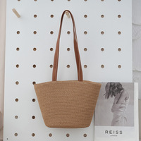 Sac à bandoulière rayé grande capacité à prix de gros, sac de plage tissé en coton, sac fourre-tout pour femme, sacs à main